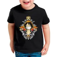 style3 T-Shirt Captain Luffy one piece japan anime luffy manga ruffy