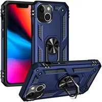CoolGadget Handyhülle Armor Shield Case für Apple iPhone 13 6,1 Zoll, Outdoor Cover mit Magnet Ringhalterung Handy Hülle für iPhone 13