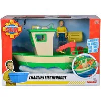 SIMBA Spielzeug-Feuerwehr Simba Boot Feuerwehrmann Sam Charlies Fischerboot mit Figur 109252574