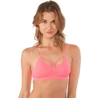 Fabio Farini Sport-BH Sport-BH - Damen nahtlose Sport-Bustier aus atmungsaktiven Material (Packung, 1-tlg) bügellos, mit Spaghettiträgern