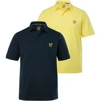 JP1880 Poloshirt Poloshirts Basic 2er-Pack Piqué gekämmte Baumwolle (2-tlg)