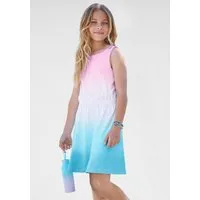KangaROOS Jerseykleid festliche Anlässe, kniefreie Länge, trendiger Dip-Dye-Look