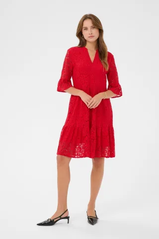 Kleid ZannaSZ Kleid Lockere Passform red