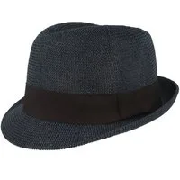 Breiter Strohhut luftiger grobmaschiger Papier Trilby