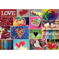 Bluebird Puzzle Puzzle Collage - Love in Color, Puzzleteile