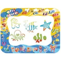 Vivitar Kreativset Aqua Water Doodle Matte, Montessori Spielzeug 80x100cm XL, (Inklusive 4 nachfüllbarer Magic Pens, Kindgerecht und sicher, Fördert Kreativität, motorische Fähigkeiten, tragbare), Kreative, große Wassermalmatte mit Wasserstift, Lerns
