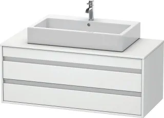 Duravit Ketho Konsolenwaschtischunterbau wandhängend Weiß Matt 1200x550x496 mm - KT665601818 KT665601818