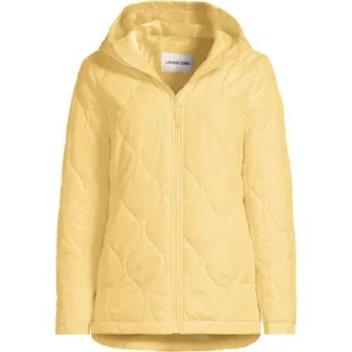 Isolierte Steppjacke FeatherFree, Damen,  Weiß, Polyester, by Lands' End
