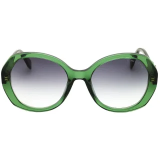 Marc Jacobs Sonnenbrille Mit Grünem Rahmen Und Grau-azurblauem Design