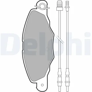 Delphi Bremsbel?ge vorne Citroen Xantia Xm