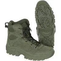 MFH Trekking-Stiefel 6-Loch Oliv Knöchelhoch Outdoorschuh