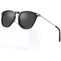LuxusKollektion Sonnenbrille Sonnenbrille Polarisierte Damen UV400 Blaulichtfilter Schwarz