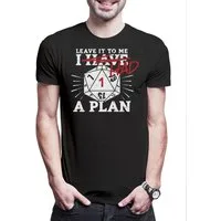 Urban Backwoods Print-Shirt RPG I Had A Plan Herren T-Shirt Pen Paper D&D Dungeons Role Würfel (1-tlg) Play Dragons Playing Roleplay
