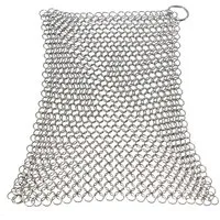 YOUCAMP Grillbürste Ringreiniger für Gusseisen Feuertöpfe Netzreiniger Edelstahl 20x20cm