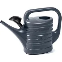 Prosperplast Gießkanne 10 Liter (Zebra, anthrazit), inkl. abnehmbarer Brause, für Haus & Garten