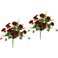 Kunstblumenstrauß Wildrosen, I.GE.A., Höhe 39 cm, Kunstblumenstrauß