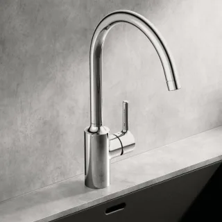 Hansa HANSAVANTIS Küchenarmatur 52211167 seitenbedient, Niederdruck, Ausladung 247mm, chrom