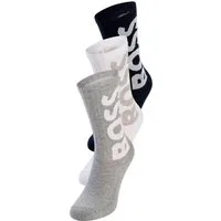 BOSS Socken 3P QS Rib Logo CC mit Logo