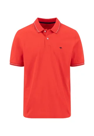 FYNCH-HATTON - Polo, contrast tipping tomato - Gr. - L