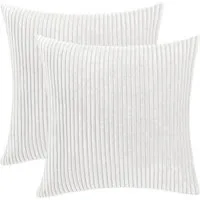 OKWISH Kissenbezüge 2er Set Kordsamt gestreiftes Kissenhülle Dekokissen, (2 Stück), 30x50 cm Sofakissen Couchkissen Bezug Sofa Schlafzimmer Reißverschluss