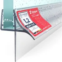 STEIGNER Duschdichtung 30cm Gerade PVC Ersatzdichtung für Dusche, L: 30 cm, (1 Stück Packung, Einzeldichtung), Glasstärke 6/7/ 8 mm Model: UK09