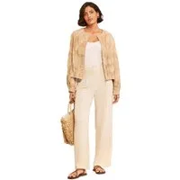 Love & Roses Blouson Love & Roses Cornelli Jacke mit Blumen-Stickerei (1-St)