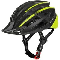 Wozinsky Fahrradhelm HT-28, USB-LED-Rücklicht für zusätzliche Sichtbarkeit, Visier abnehmbar