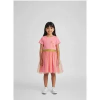 Blue Seven Jerseykleid (1-tlg) mit aufgesetztem Tüllrock und tollem Frontmotiv