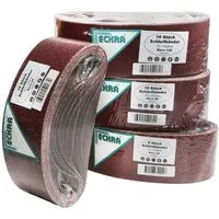 Eckra Schleifscheibe 35 Schleifbänder 75x533mm Sortiment Korn 24 40 80 120, für Bandschleifer