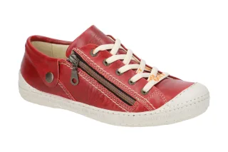 Eject 13001.010 DASS Damenschuhe Halbschuhe Sneaker Red - Echtleder - Naturge...