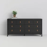 Home affaire Kommode Madrid, Aufbewahrung, Schubladenschrank, Stauraum, mit 4 kleinen und 4 großen Schubladen, Breite 160 cm