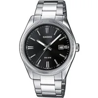 CASIO TIMELESS COLLECTION Quarzuhr MTP-1302PD-1A1VEF, Armbanduhr, Damenuhr, Herrenuhr, Edelstahlarmband, Neo-Display, Tag