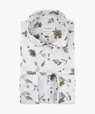 Profuomo - SHIRT CUTAWAY SF BLUE BEIGE blau - Gr. - 40