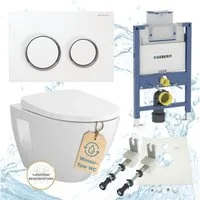 GEBERIT Vorwandelement WC Geberit Spülkasten Omega 82 oder 98 cm Vento WC, Spar-Set