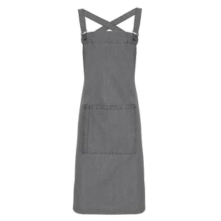 Premier - Latzschürze "Barista" (Jeans-Grau)