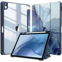 Fintie Tablet-Hülle für iPad Air 11'' M4/M3/M2(2026/2025/2024), iPad Air 5/4 Gen 2022/2020 10.9 Zoll, mit Stifthalter, Hülle mit transparenter Hartschale auf der Rückseite