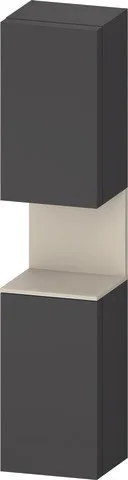 Duravit Qatego Hochschrank Graphit Matt 400x360x1760 mm - QA1346L83490000 QA1346L83490000
