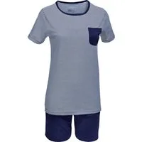 Erwin Müller Pyjama Damen-Shorty Single-Jersey Streifen