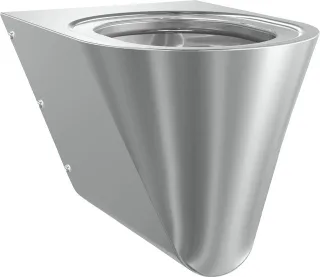 KWC Aquarotter T-WC, CAMPUS, Edelstahl, wandhängend, 360x353x500 mm, ohne Sitz, 2000100133 2000100133
