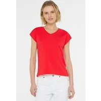SENSES.THE LABEL V-Shirt mit überschnittenen Schultern
