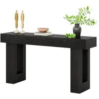 Tribesigns Konsolentisch 160 cm, Schmaler Landhausstil Tisch für hinter dem Sofa (160B x 35T x 85H cm), Naturholzoptik, Beistelltisch für Flur, Wohnzimmer und Eingangsbereich