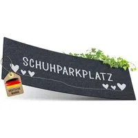 ElbFuchs Fußmatte Schuhparkplatz, Waschbare & Rutschfeste Indoor-Schuhmatte, Schmutzfangmatte für Flur & Eingang