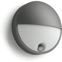 Philips LED Außen-Wandleuchte myGarden Capricorn, 700lm, Anthrazit, Abschaltautomatik, Bewegungsmelder, Leuchtdauer einstellbar, Memoryfunktion, LED fest integriert, Warmweiß