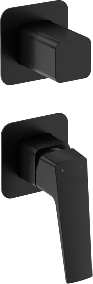 Neuesbad Serie 660 Unterputz-Brausearmatur mit Umsteller, Schwarz NB1DEBQLN44P1