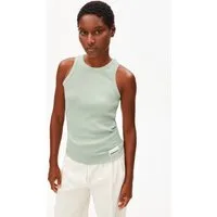 Armedangels Shirttop KANITAA Ripp-Top aus Bio-Baumwoll Mix (Fitted) Rundhalsausschnitt
