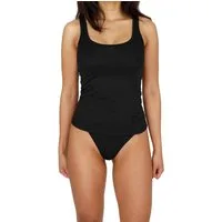 normani Unterhemd Damen Merino Tanktop Quilpie Merino Top ärmelloses Shirt Unterwäsche aus 100% Bio-Merinowolle