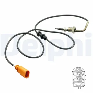 Delphi Abgastemperatursensor VW Beetle Golf 2,0 TS30144