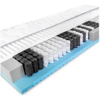 Taschenfederkernmatratze BMM Matratze Komfort 23 TFK 90 x 190 cm H4, BMM, 23 cm hoch, ergonomischer 7-Zonen Taschenfederkern, SilverCare Klima-Border Bezug