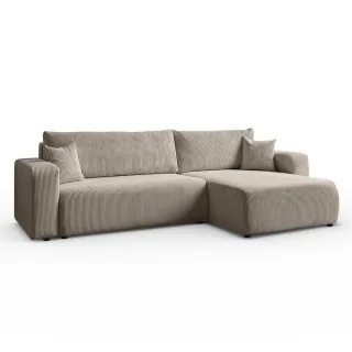 Lookway Ecksofa, Beige, Textil, 4-Sitzer, L-Form,L-Form, 277x143 cm, Wohnzimmer, Sofas & Couches, Wohnlandschaften, Ecksofas
