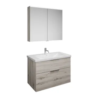Burgbad SET Eqio Eiche Dekor Silber/Alpinweiss, SFAN093F6015C0001 SFAN093F6015C0001